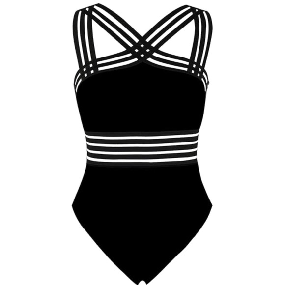 Hilor Women’s Black One-Piece Swimsuit, Medium - Picture 1 of 12